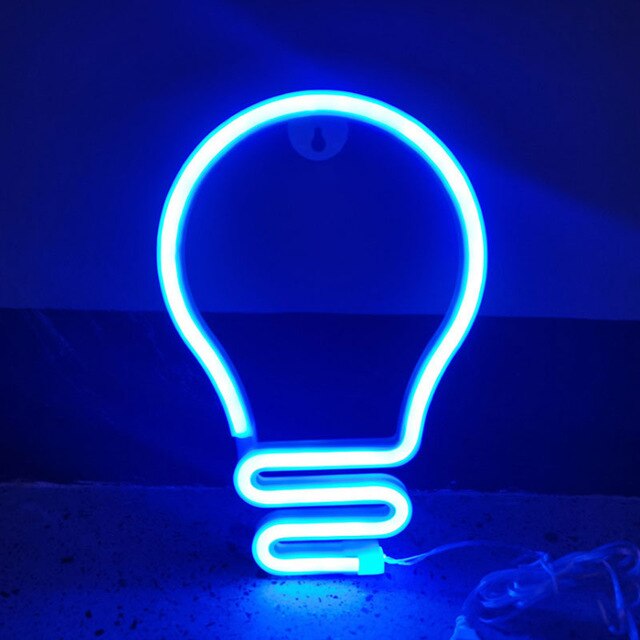 LED Bulb Neon Light Sign Home Wedding Party Decoration Lampada Hanging Neon Lamp Christmas Birthday Decor Night Lamp Gift