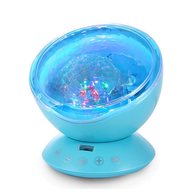 LED Night Light Projector Luminaria Novelty Lamp USB Lamp Nightlight Illusion For Baby Children Ocean Wave Starry Sky Aurora