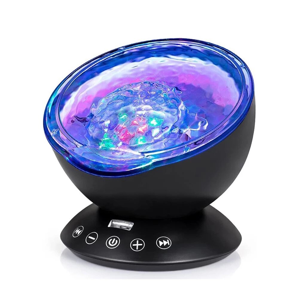 LED Night Light Projector Luminaria Novelty Lamp USB Lamp Nightlight Illusion For Baby Children Ocean Wave Starry Sky Aurora