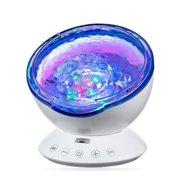 LED Night Light Projector Luminaria Novelty Lamp USB Lamp Nightlight Illusion For Baby Children Ocean Wave Starry Sky Aurora