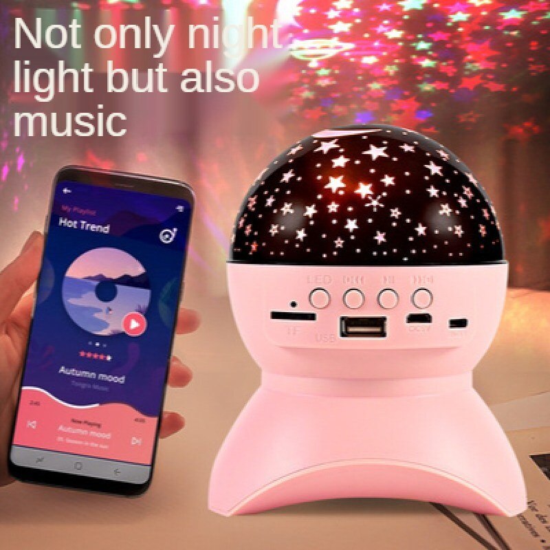 Night Light Room Decor Rotate Starry Sky Porjectors Luminaria Decoration Bedroom Lamp Gifts LED Star Galaxy Projector Ocean Wave