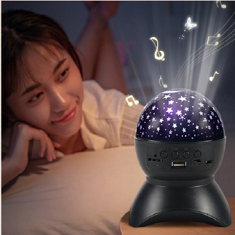 Night Light Room Decor Rotate Starry Sky Porjectors Luminaria Decoration Bedroom Lamp Gifts LED Star Galaxy Projector Ocean Wave