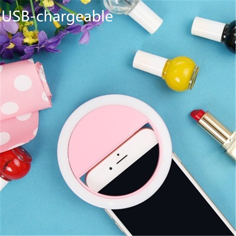 Selfie LED Ring Fill Light Portable Mobile Phone 36 LEDS Selfie Lamp 3 levels Lighting Luminous Ring Clip For All Cell Phones