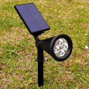 Solar Spotlights LED Outdoor Solar Lights Waterproof Garden Landscape Street Lawn Lamp Warm White RGB Spot Light for Dark Corner